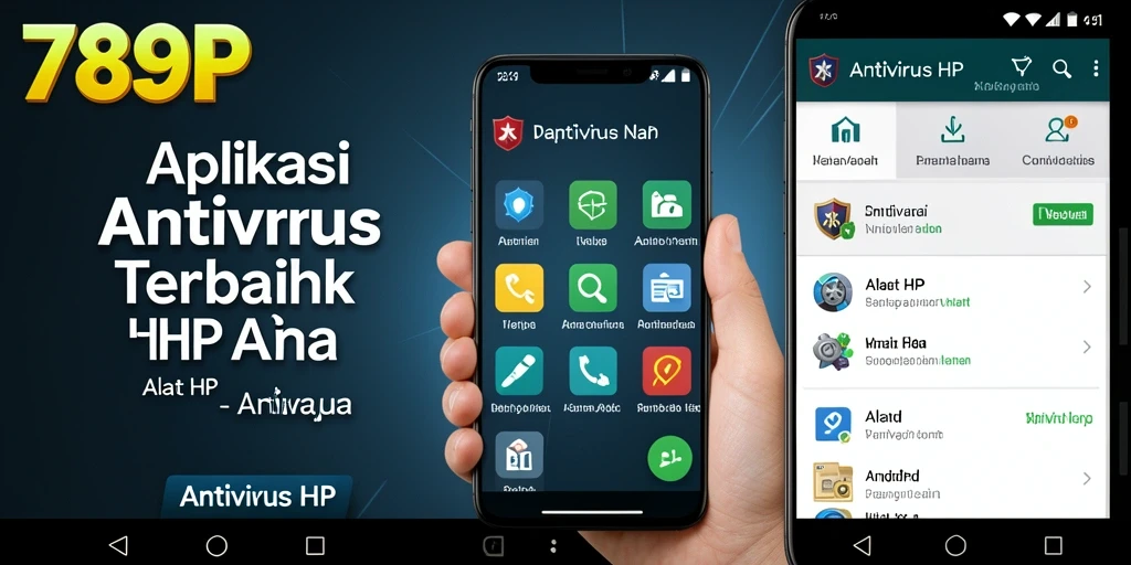 Antarmuka utama aplikasi 789RP yang menampilkan fungsi Antivirus HP.