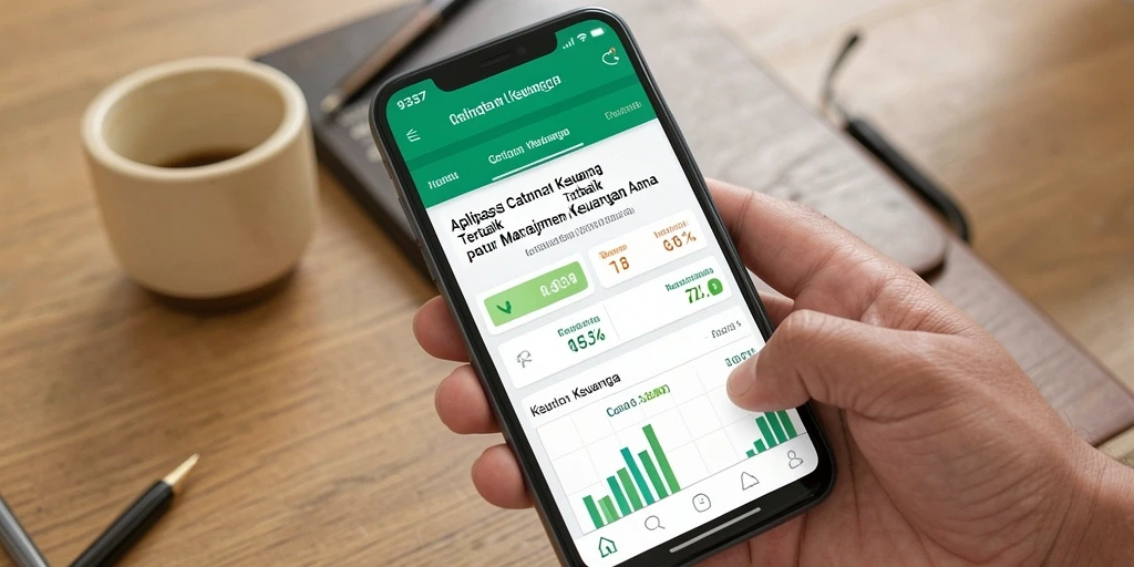 Tampilan antarmuka aplikasi Catatan Keuangan 93337 yang sederhana dan efektif.