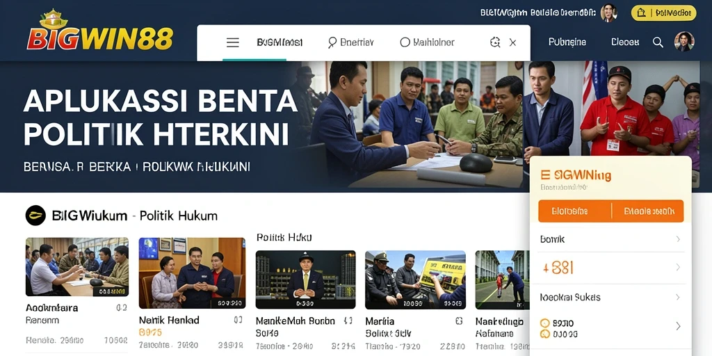 Tampilan antarmuka aplikasi BIGWIN88 yang menarik dan fungsional.