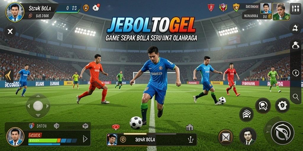Antarmuka menarik dari game Sepak Bola JEBOLTOGEL.