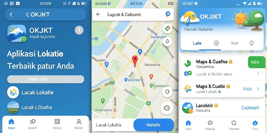 Tampilan antarmuka OKJKT yang intuitif untuk pelacakan lokasi.