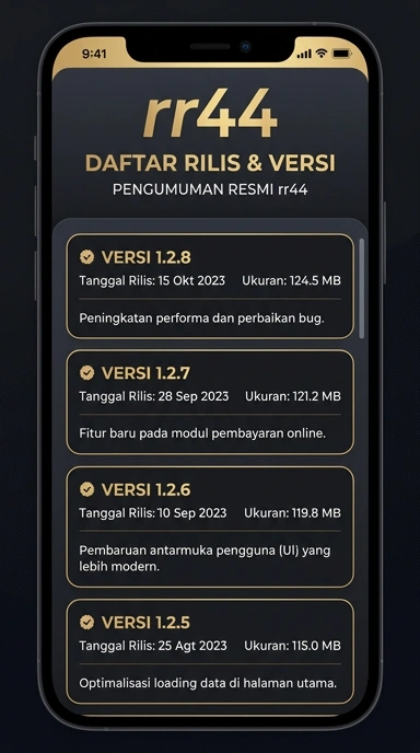 Riwayat Versi rr44 untuk Pengguna Android